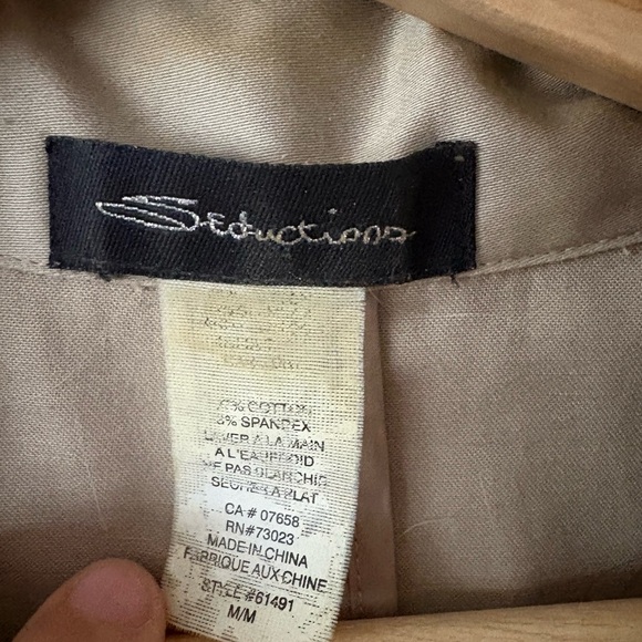 Y2K Seduction Women's Tan Ruffled Jacket - Picture 3 of 4